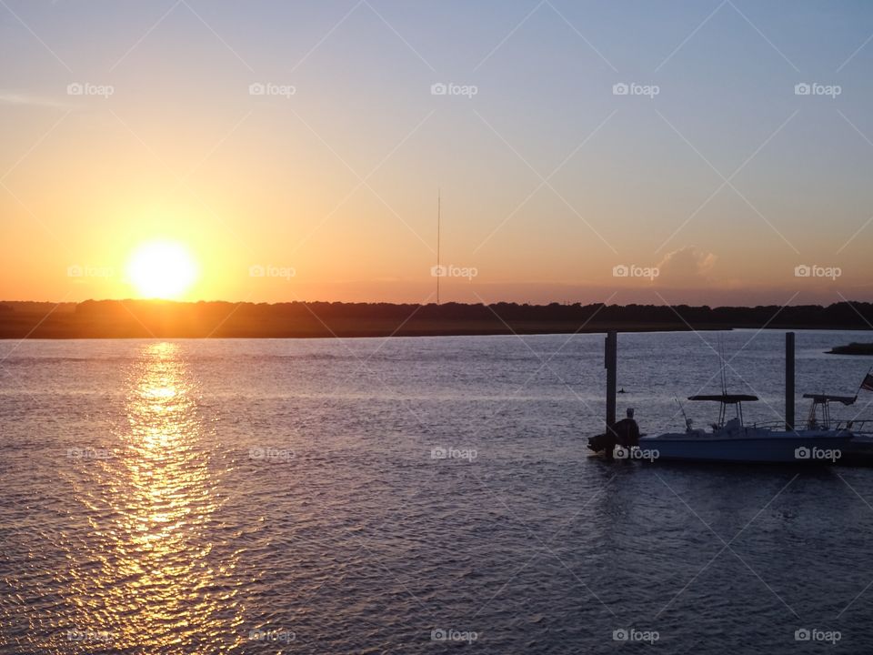 Dock at Sunset
