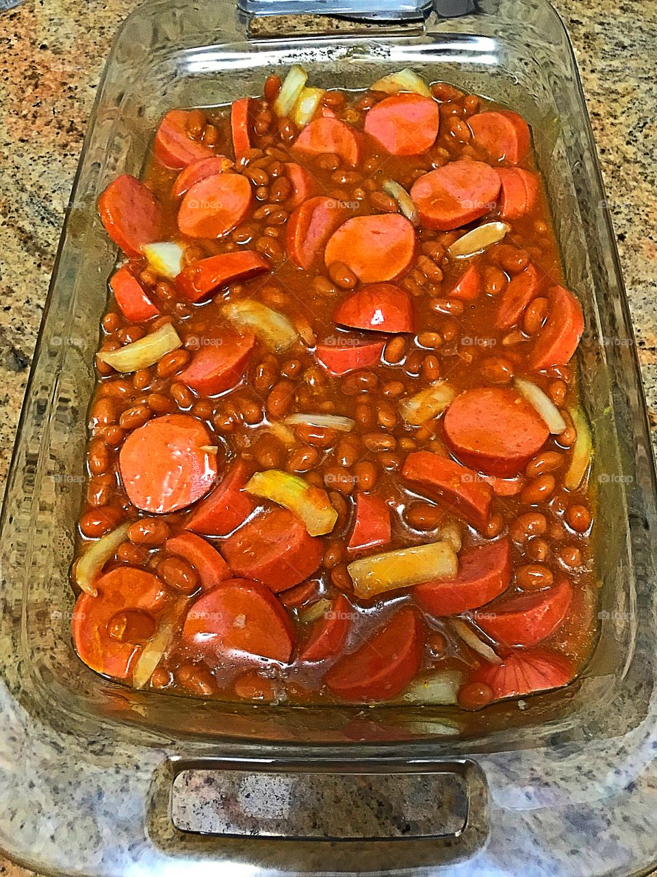 Franks and beans 