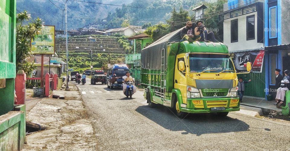 the truck of Dieng