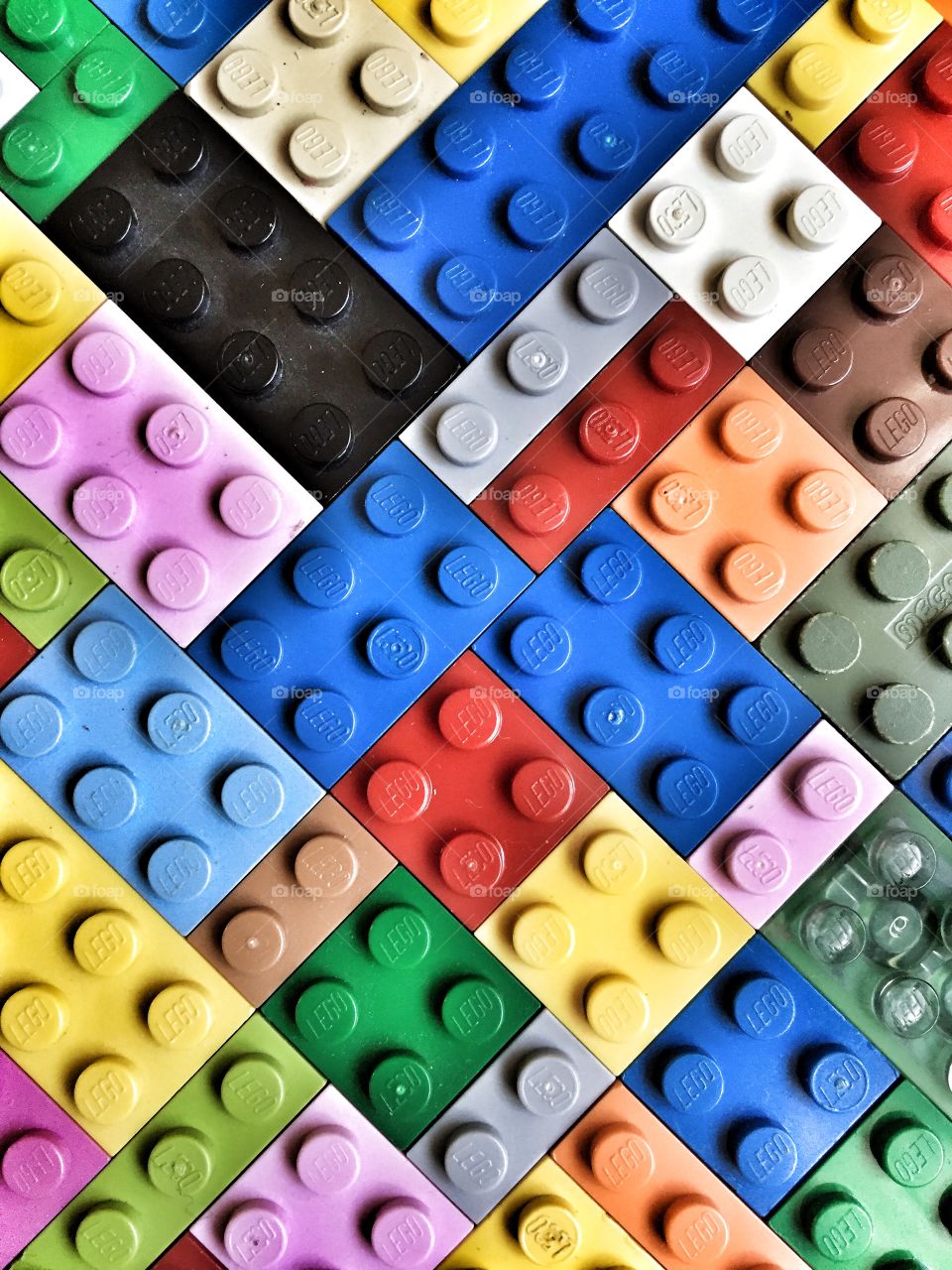 Everyone loves these tiny little building blocks that are almost worth their weight in gold. Here is a stylized closeup shot of some Lego pieces. 
