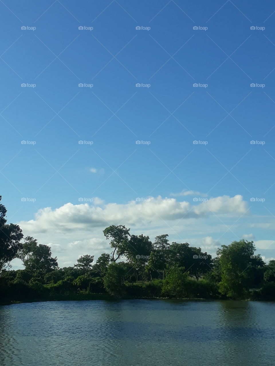 Nice clouds in the sky Indian village