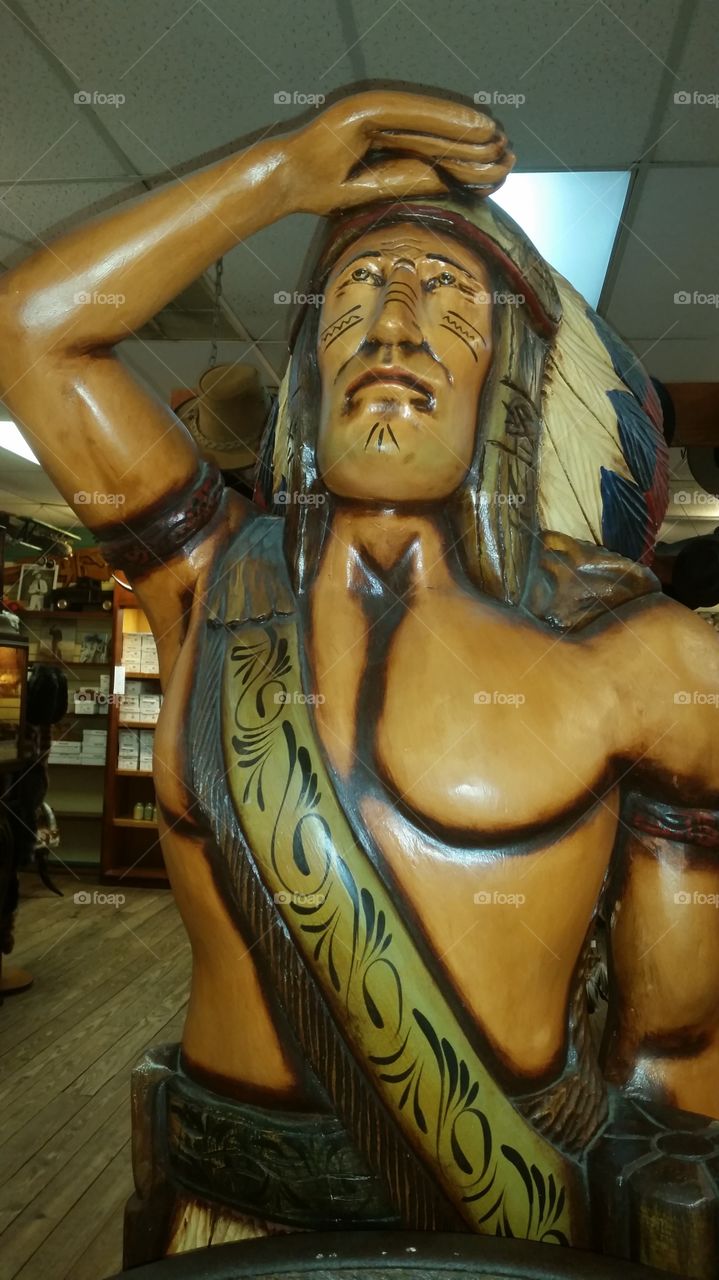 statue of American Indian