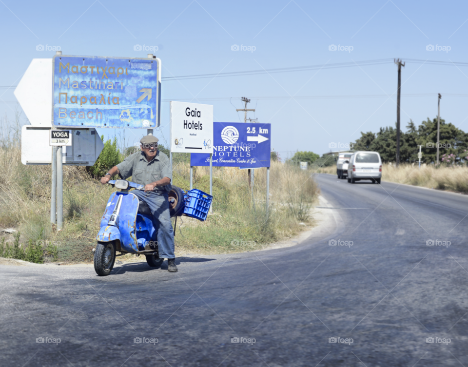 grandpa on scooter