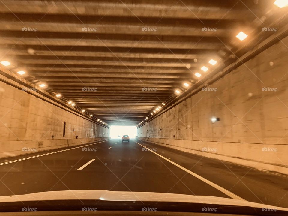 Car in a tunnel 