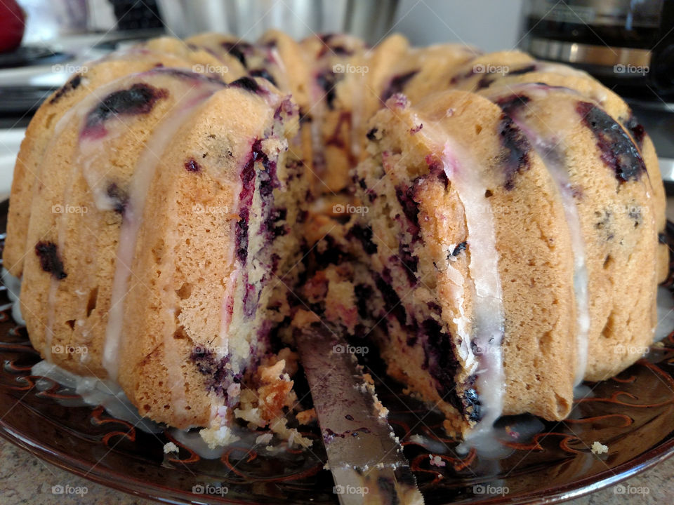 Cake with Blueberries