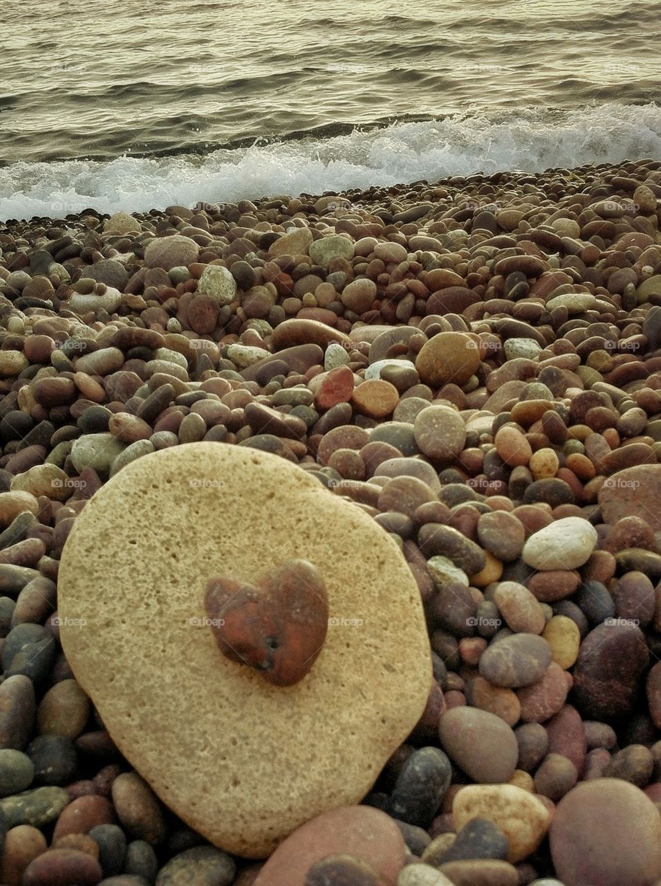Heart of stone - pebble beach