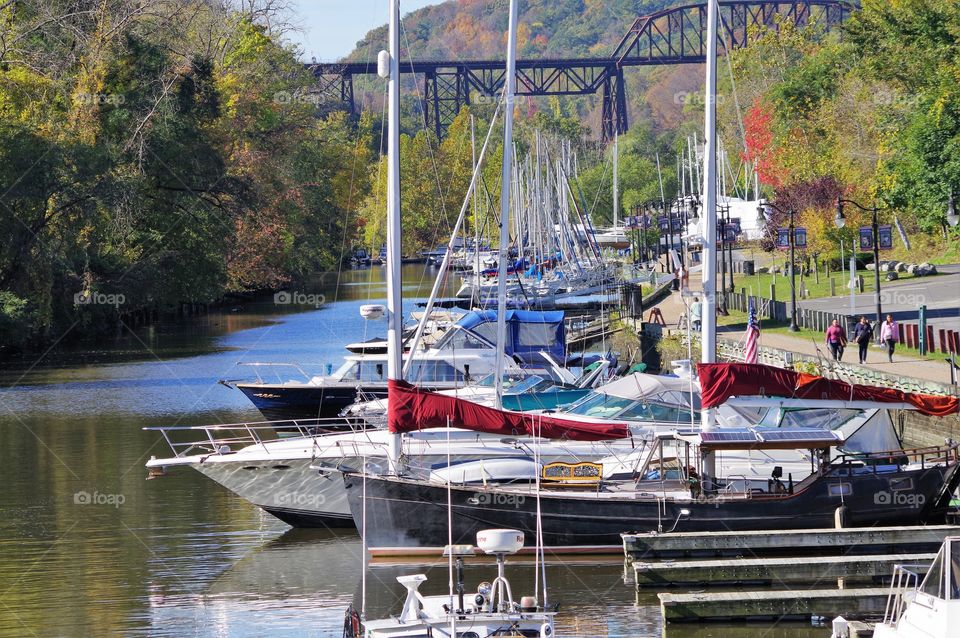 Sailboats Docked, Kingston NY