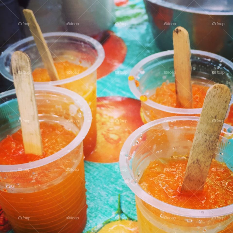 Colorful ice cream lollipop 