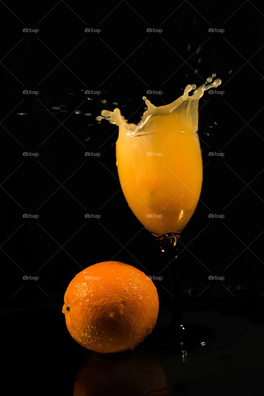 splash of orange