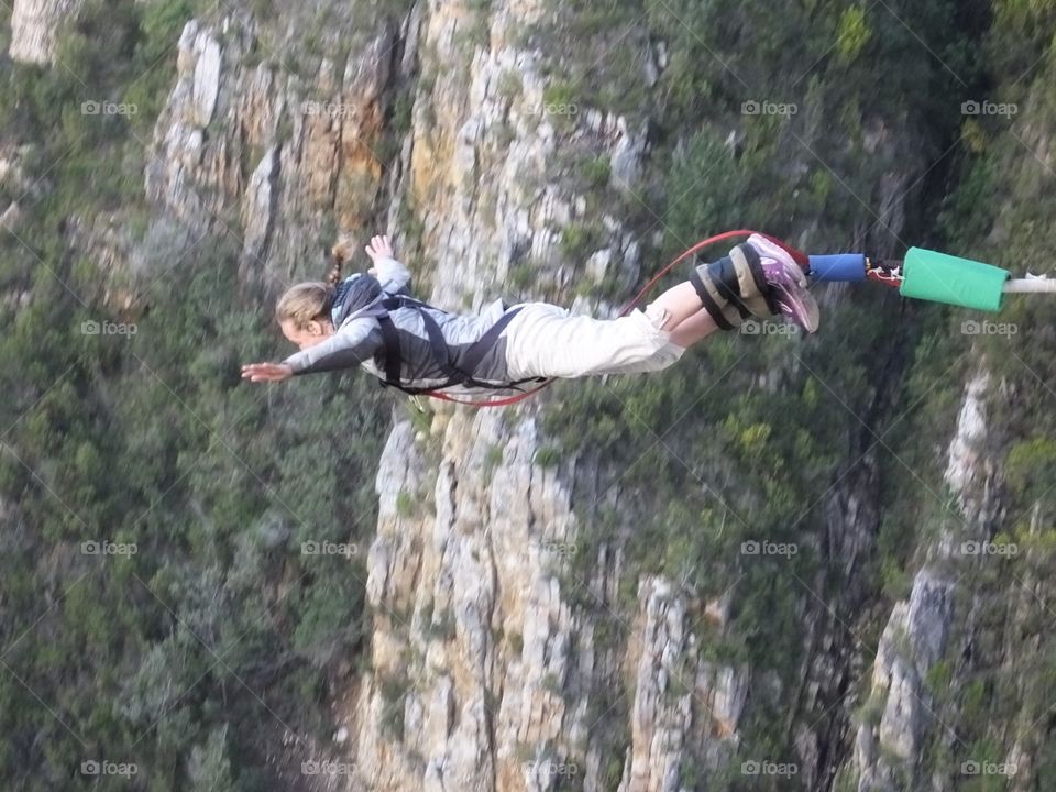 Surrender to the Bungy Jump. The first time I went bungy jumping, it was a 216 meter jump in South Africa.  I dove, in all my terror, I jumped anyway