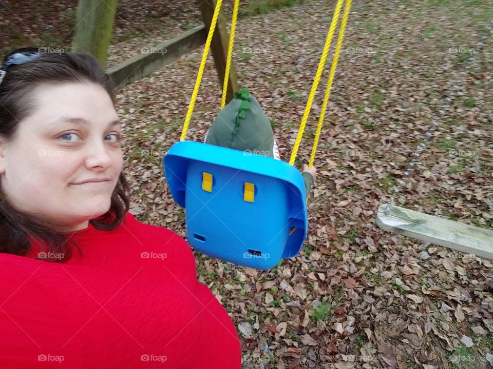 Play time with swings