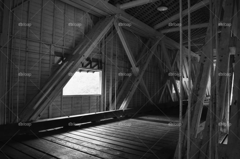 Inside Covered Bridge