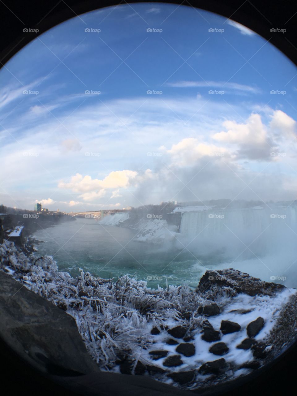 View to the falls