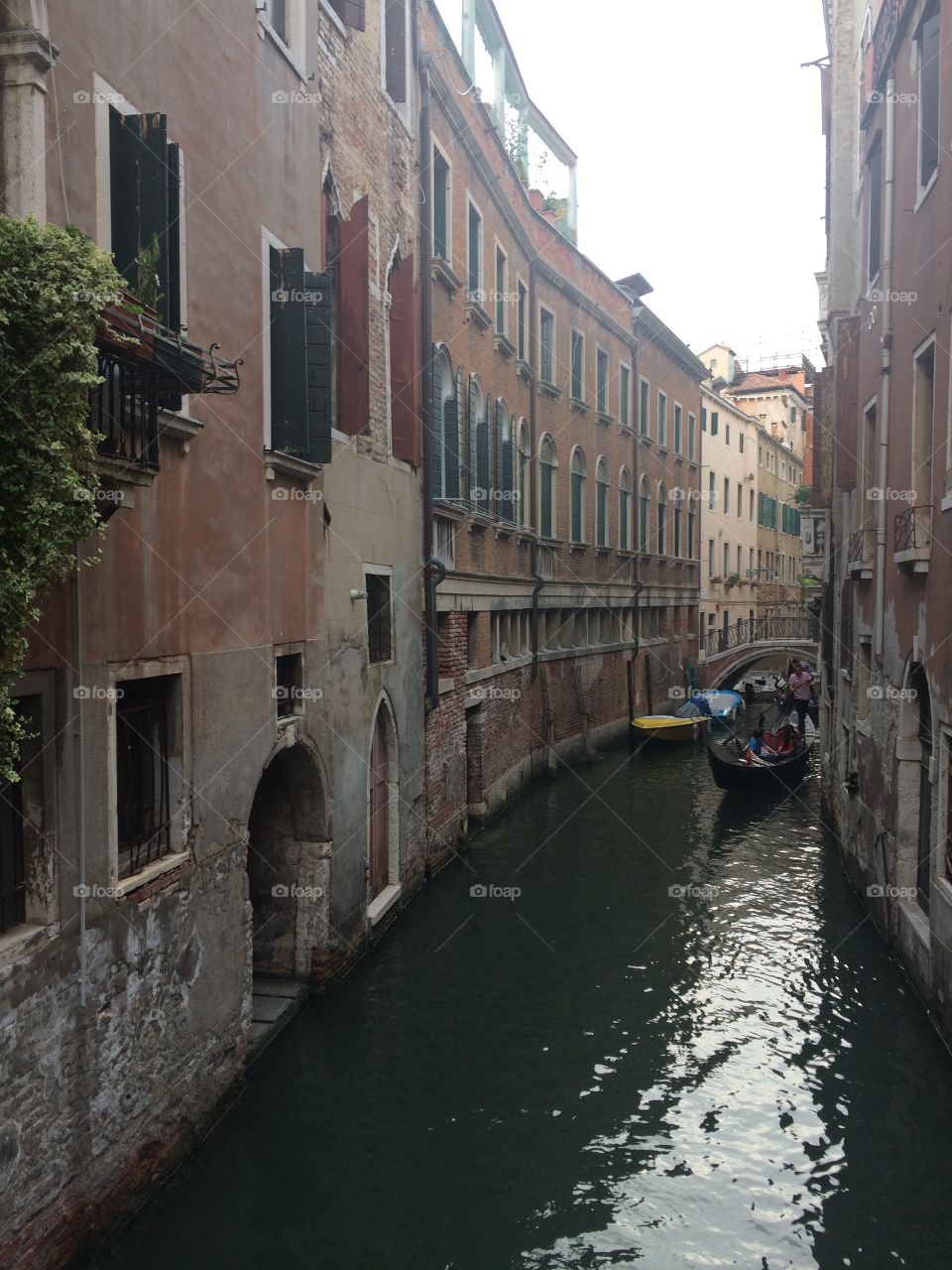 A narrow canal in Venice. Truly captures the character and feel of this beautiful city