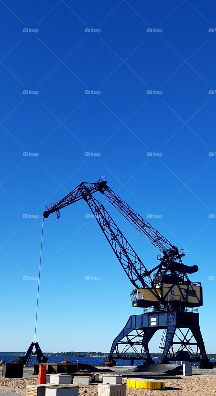 old harbour crane
