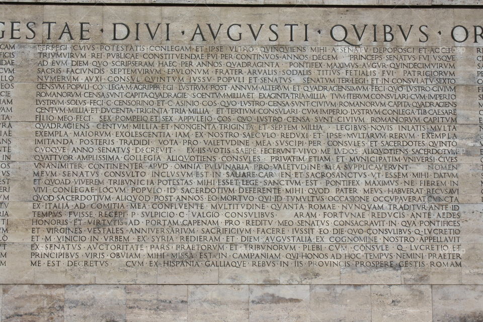 Res Gestae inscription