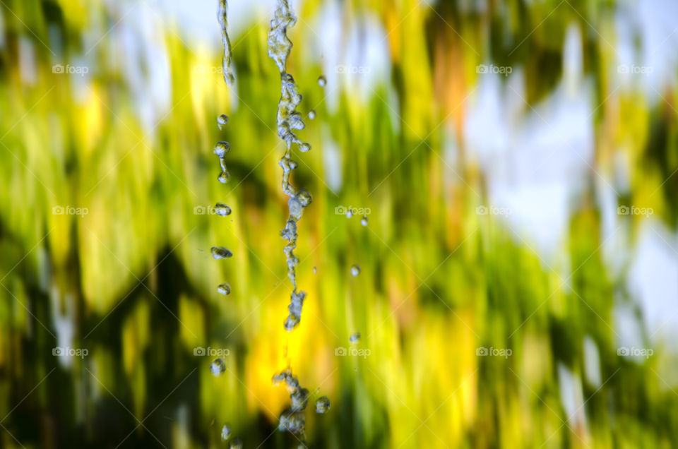 Speed of water drops