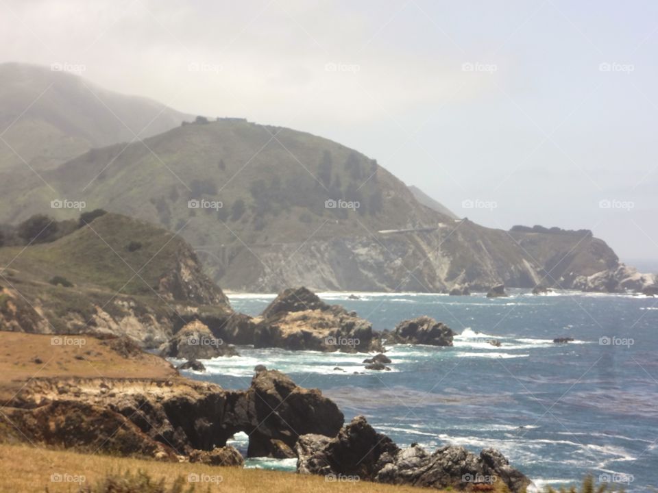 Pacific Coast and Rocks