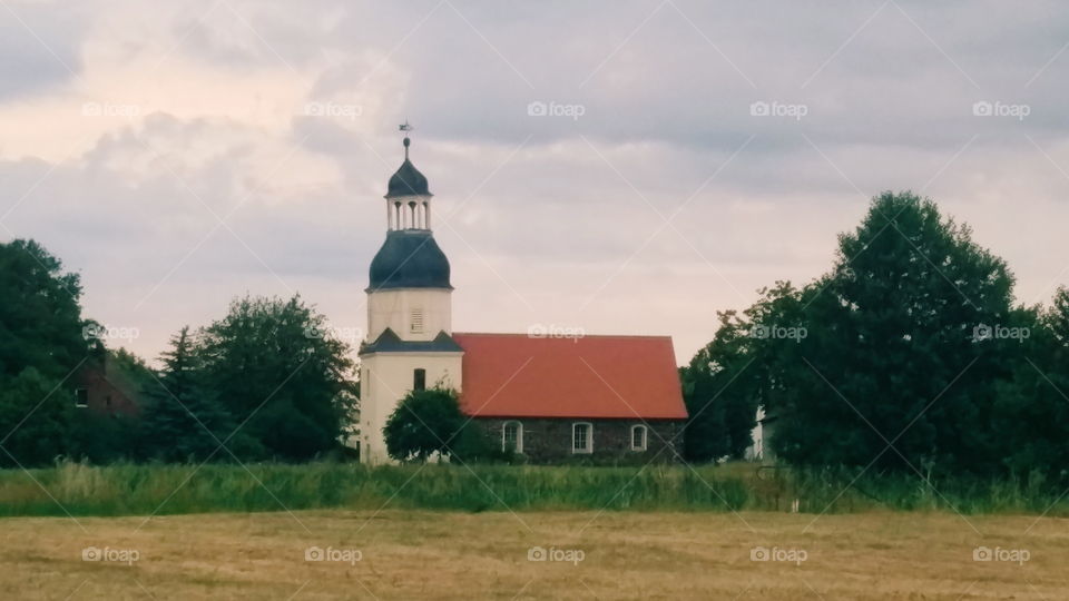 Small church in Klitzschena