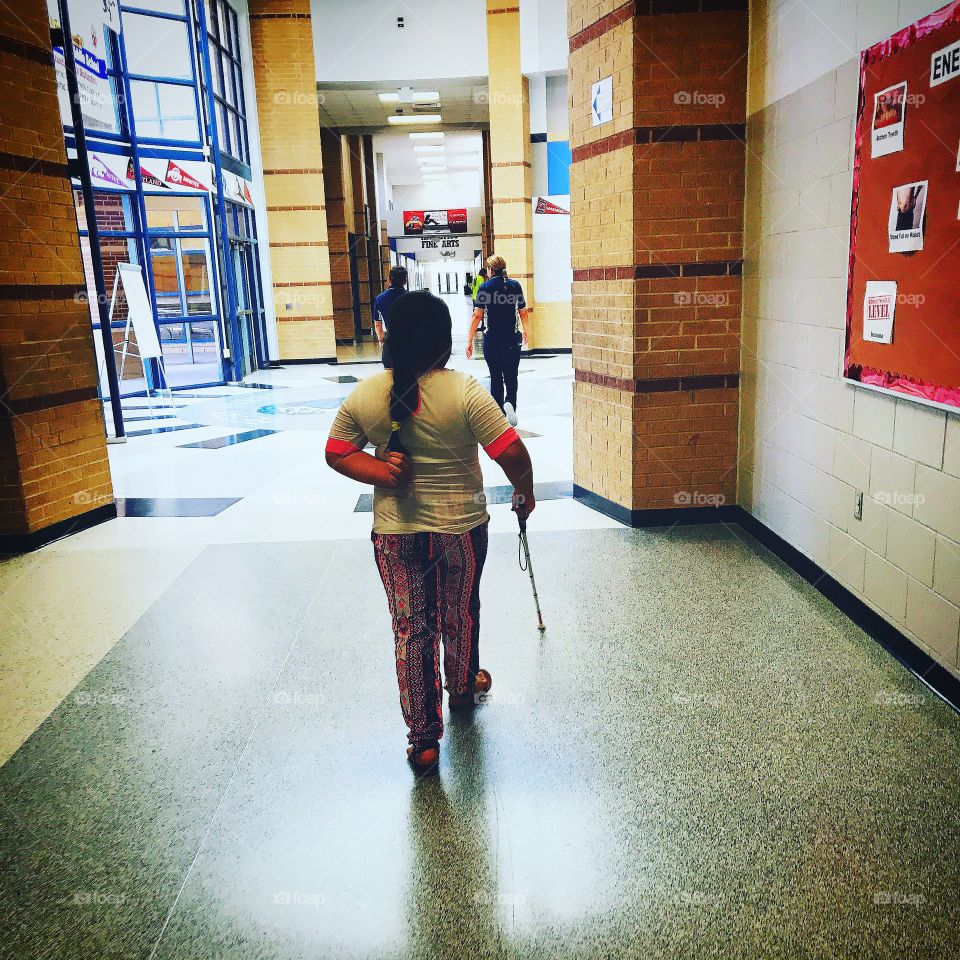 Visually Impaired Student