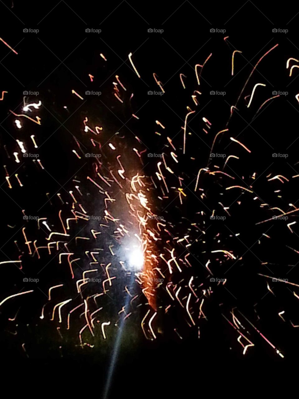 fireworks light up the sky