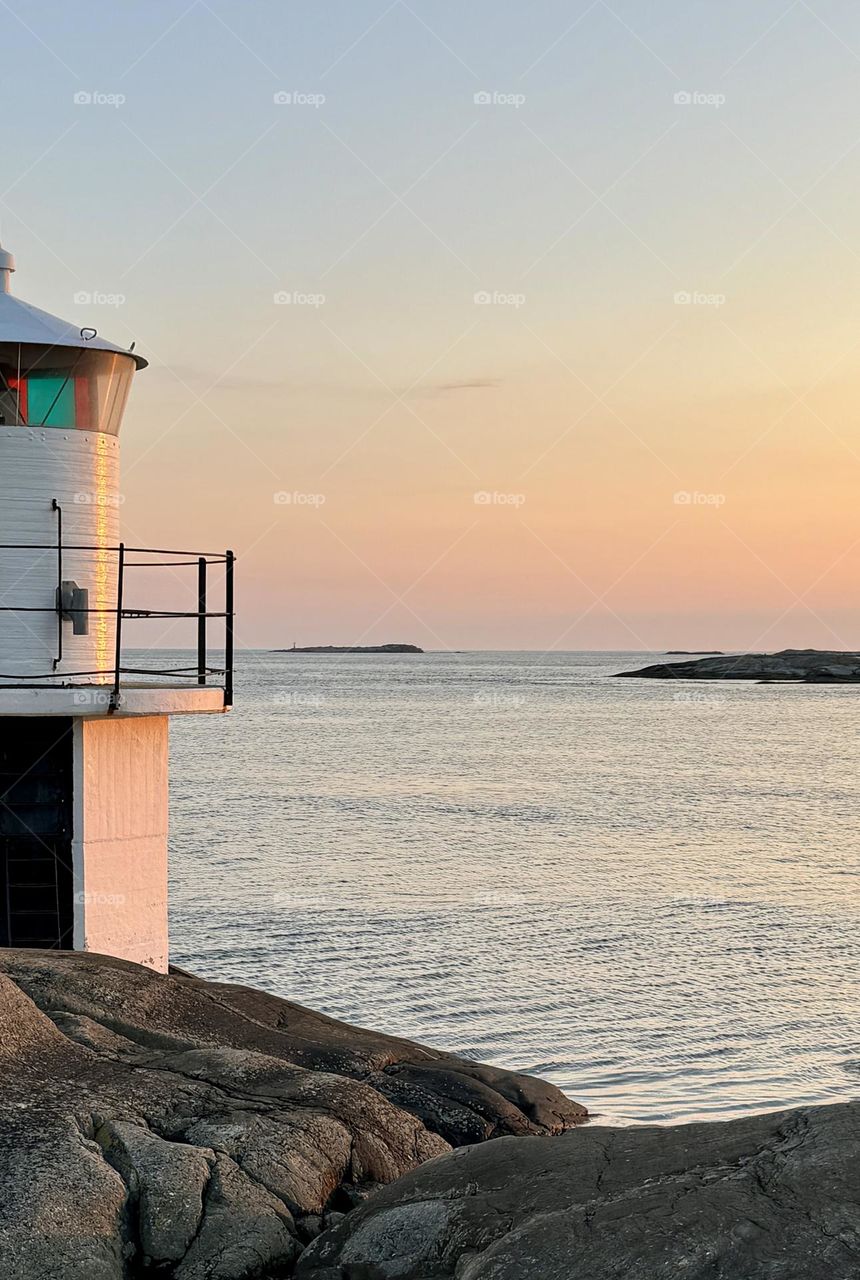 Sunset by the lighthouse 