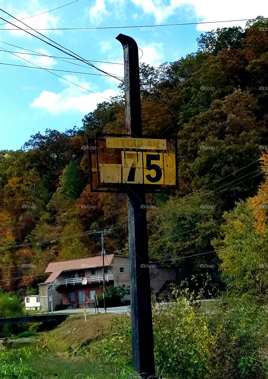 Vintage gas sign