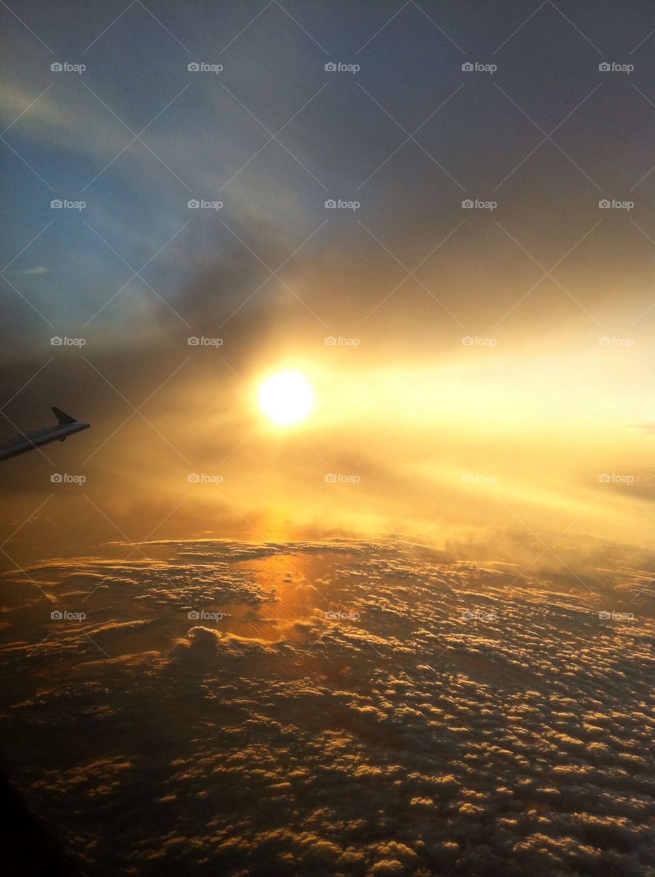 sunset clouds flight evening by johnsscryan