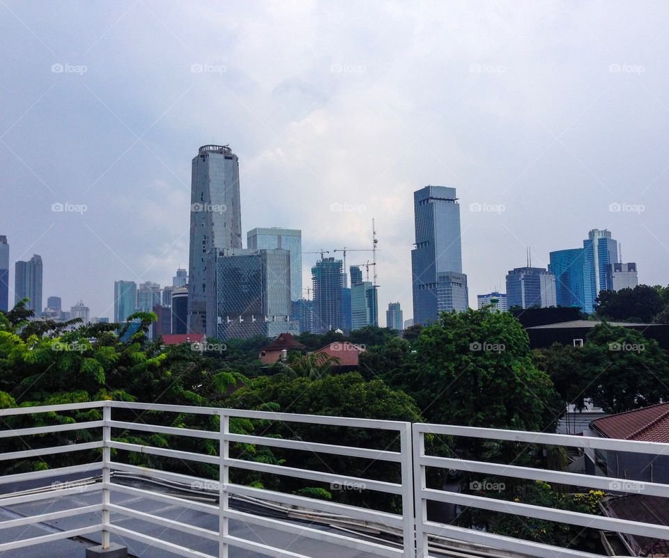 Rooftop view in Jakarta