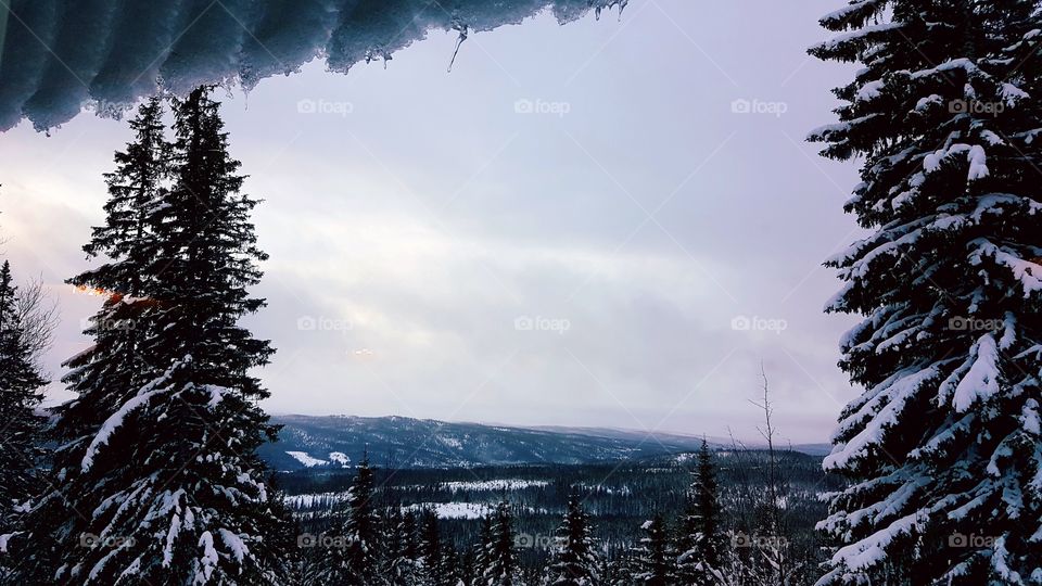 Snow and mountains