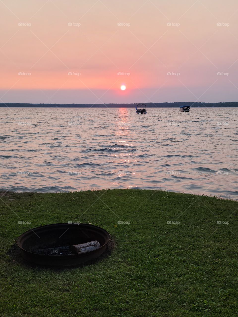 Sunset on North Manistique Lake
