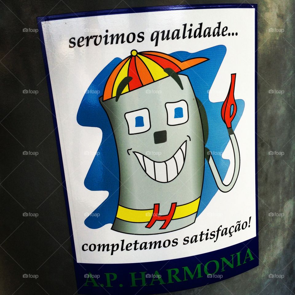 A logomarca do Zé Bombinha, o mascote que criamos para o Auto Posto Harmonia em 2005!