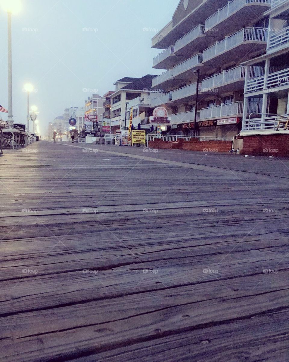 Boardwalk at dawn 