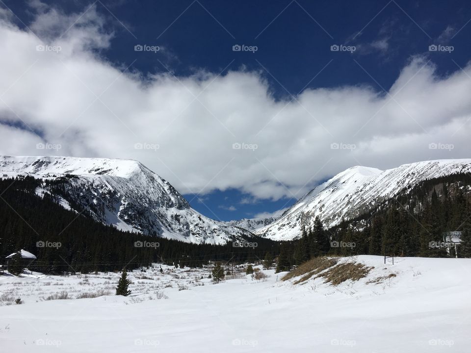 Rugged Colorado mountain pass