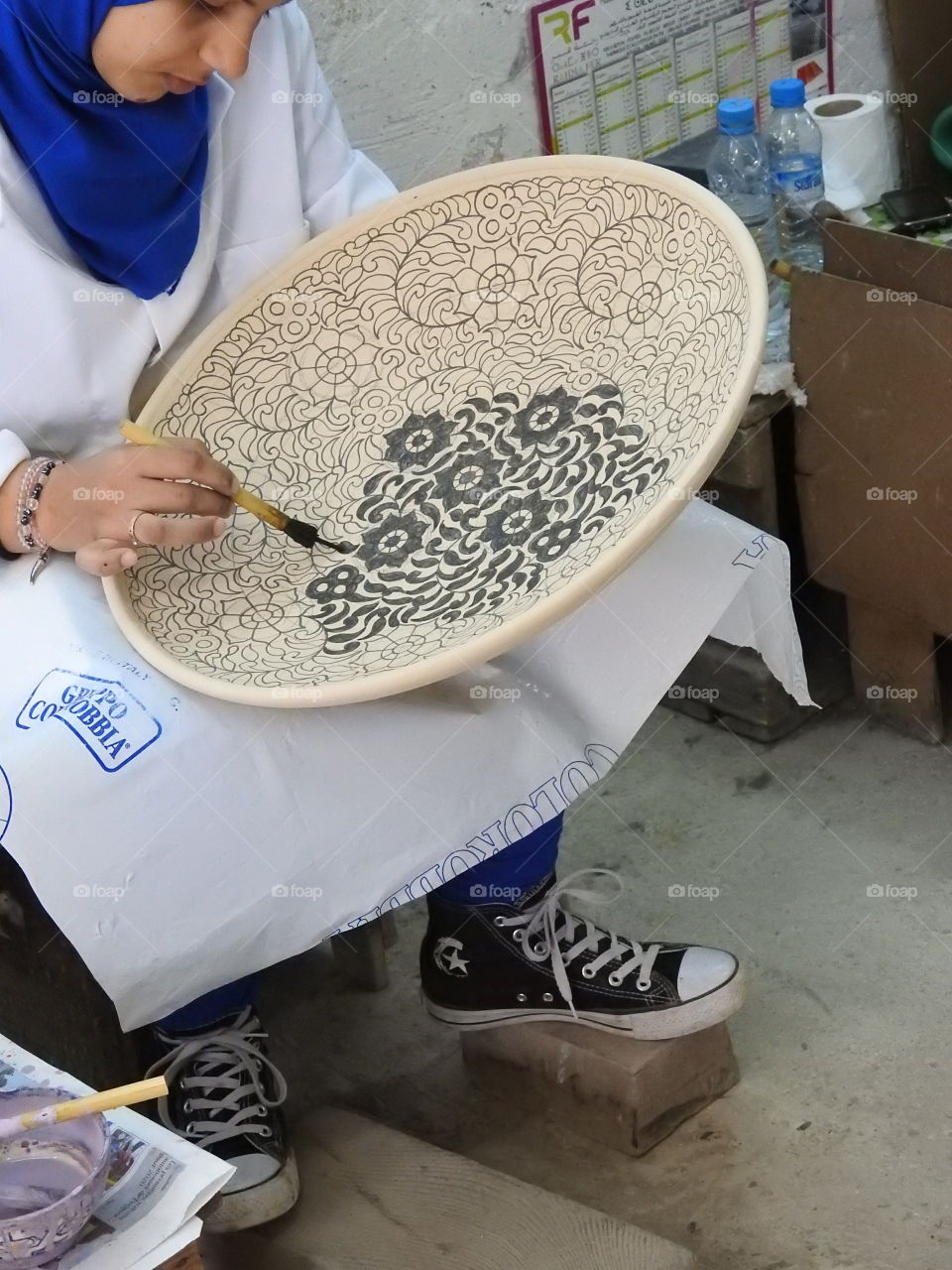 Pottery in making