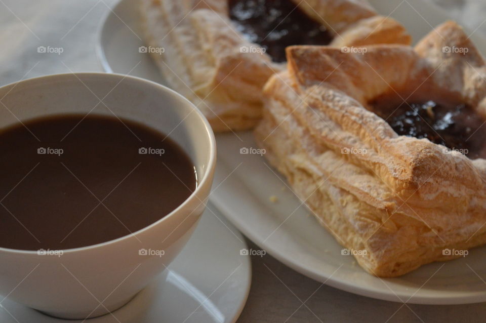 Close-up of breakfast