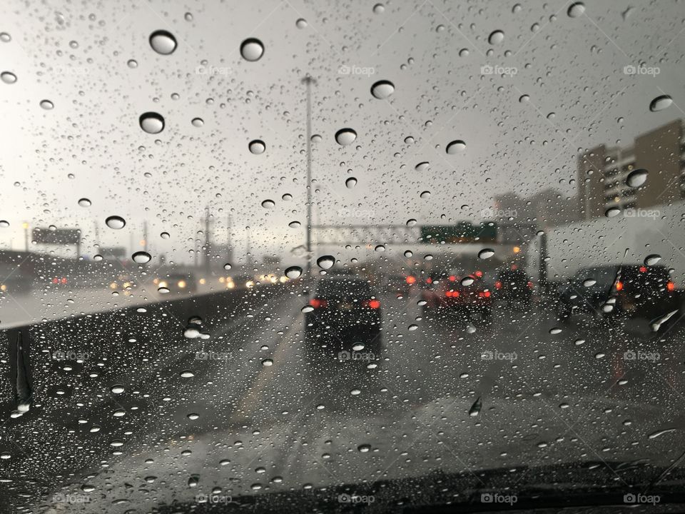 Rainy commute 