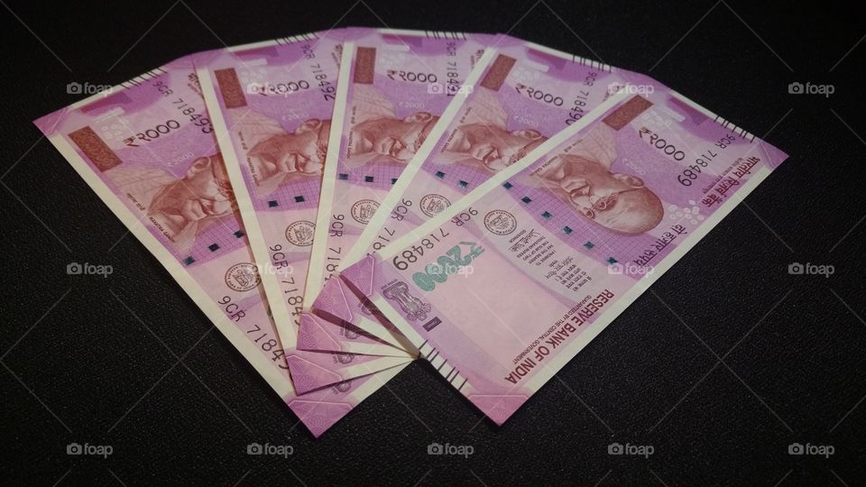 India- Indian new currency 2000 Rupees