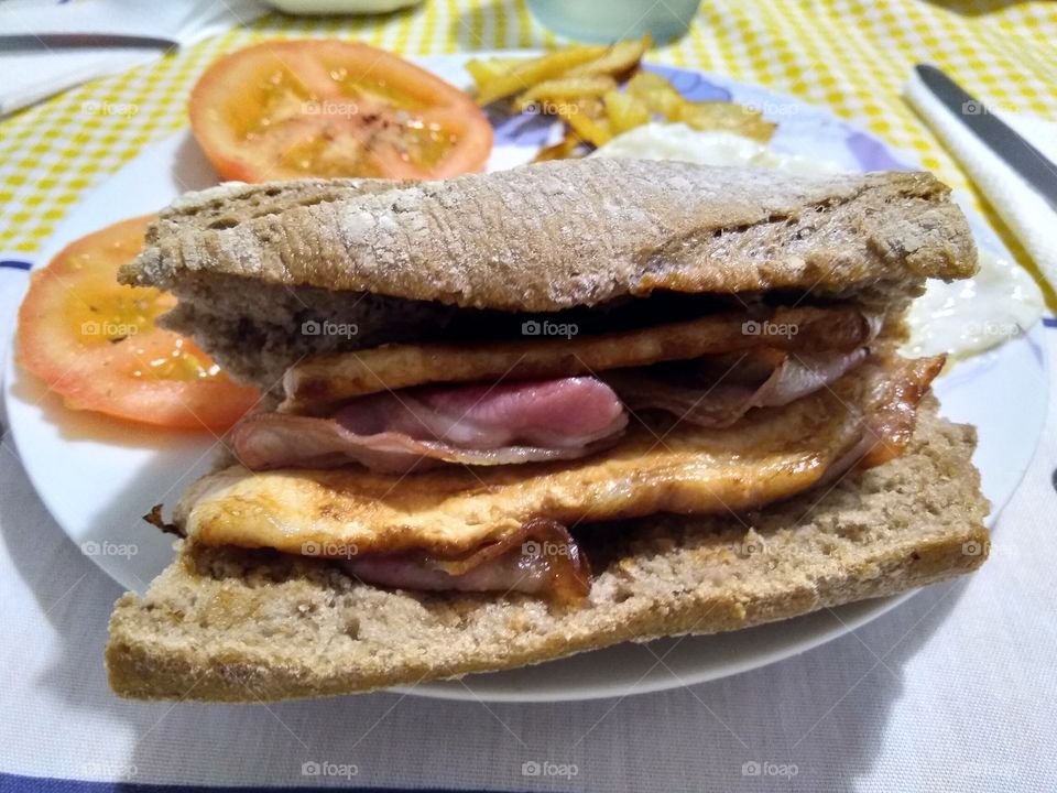 homemade sandwich