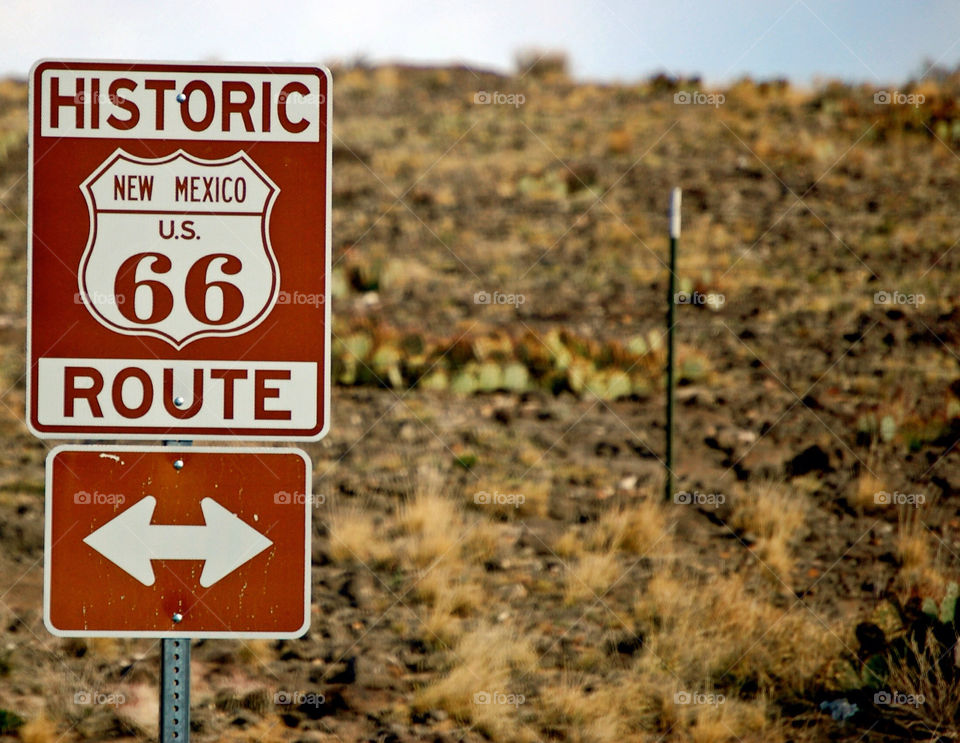 new mexico sign historic route by refocusphoto