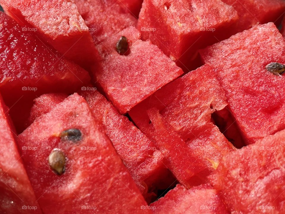 Watermelon slices.