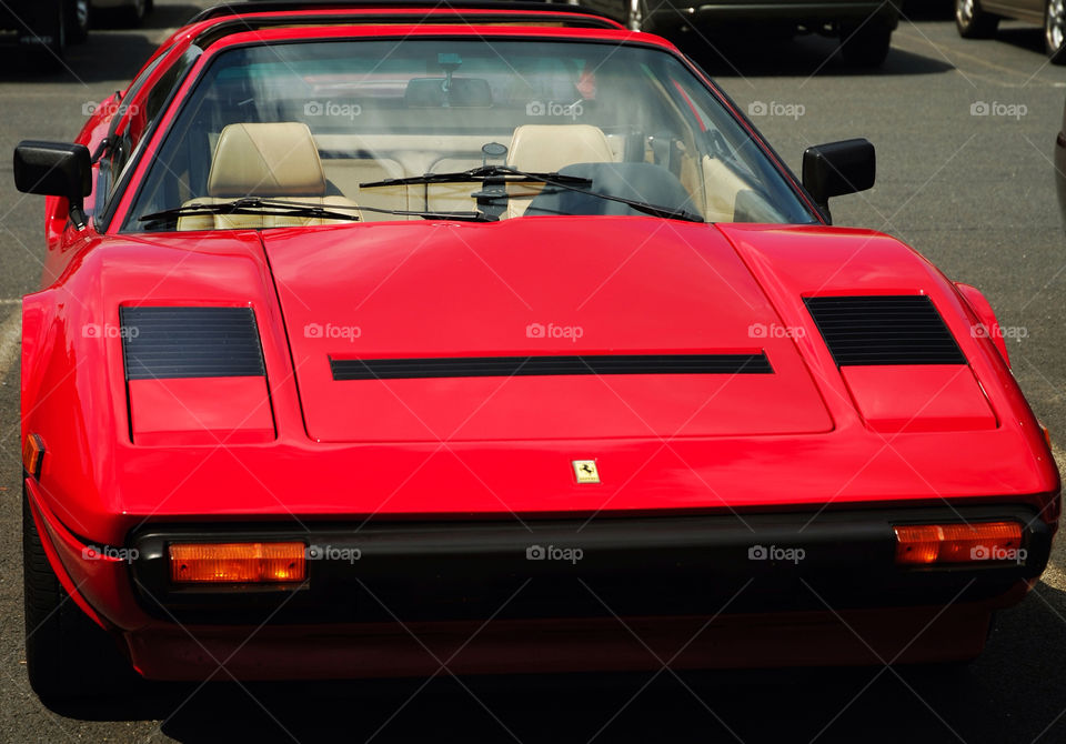 red power italian ferrari by delvec