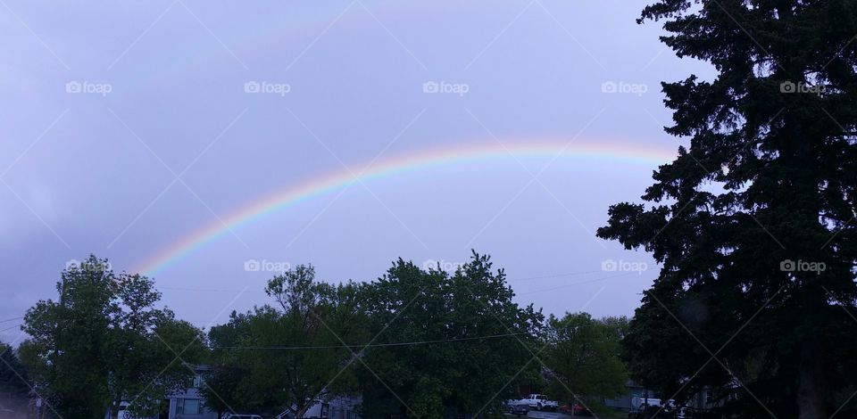 A rainbow in Montana after a welcome rain