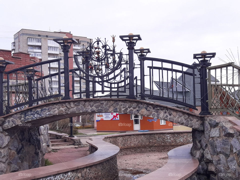 Мост река парк