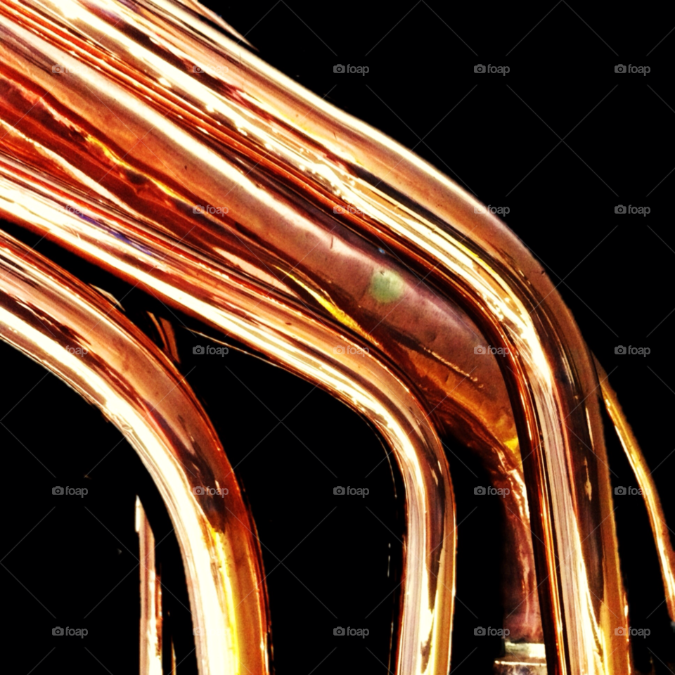 abstract art metal copper by westatom