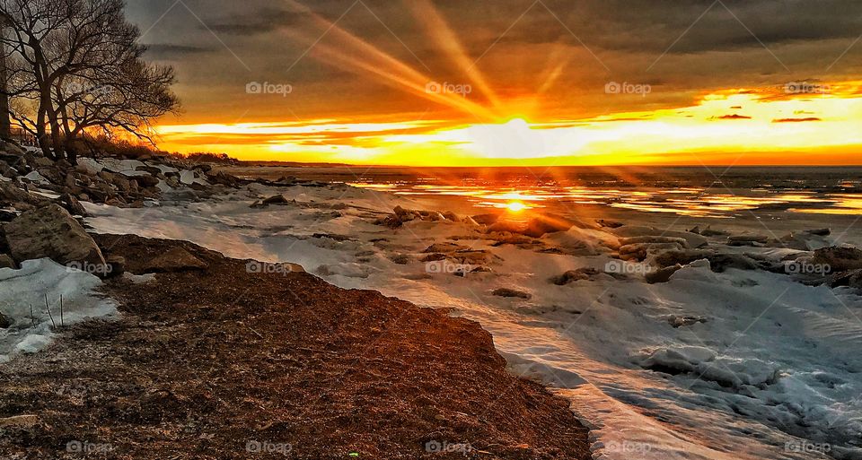 Lake Erie sunset