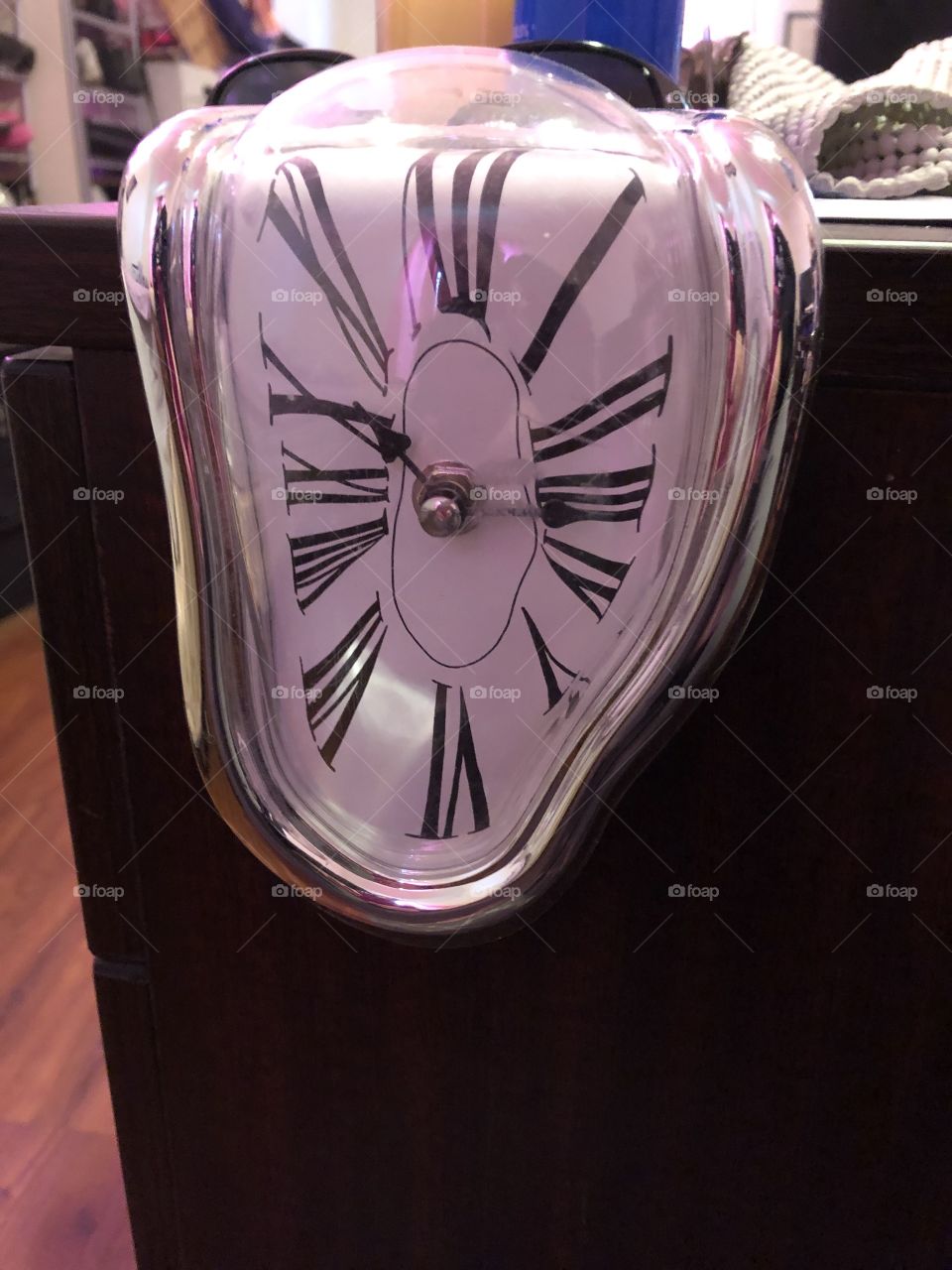 Surreal Salvador Dali clock.