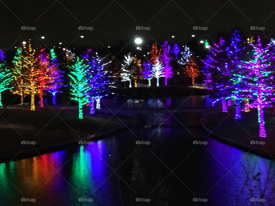 Vitruvian Park holiday lights