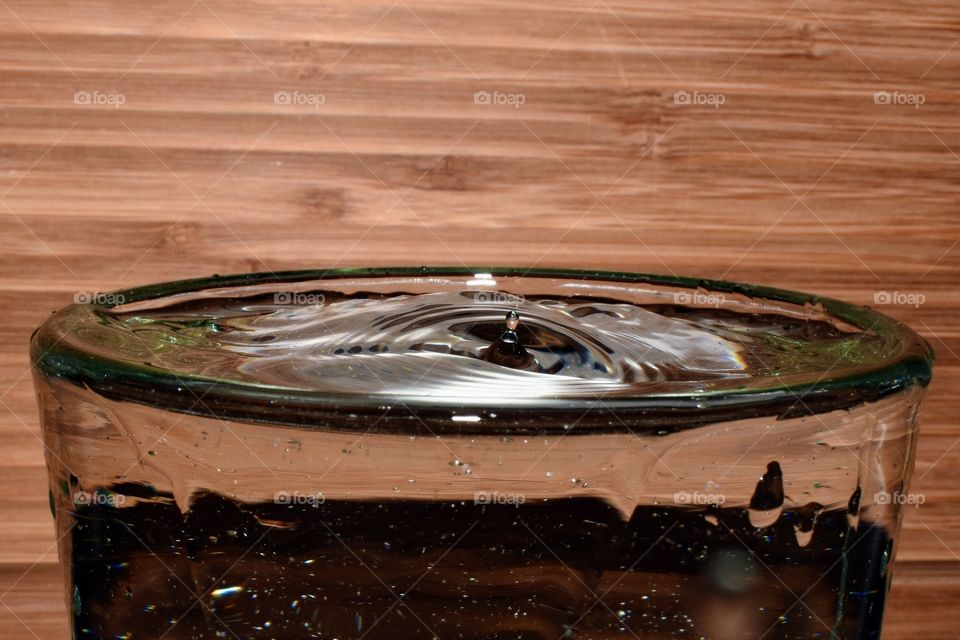 Water splash in motion