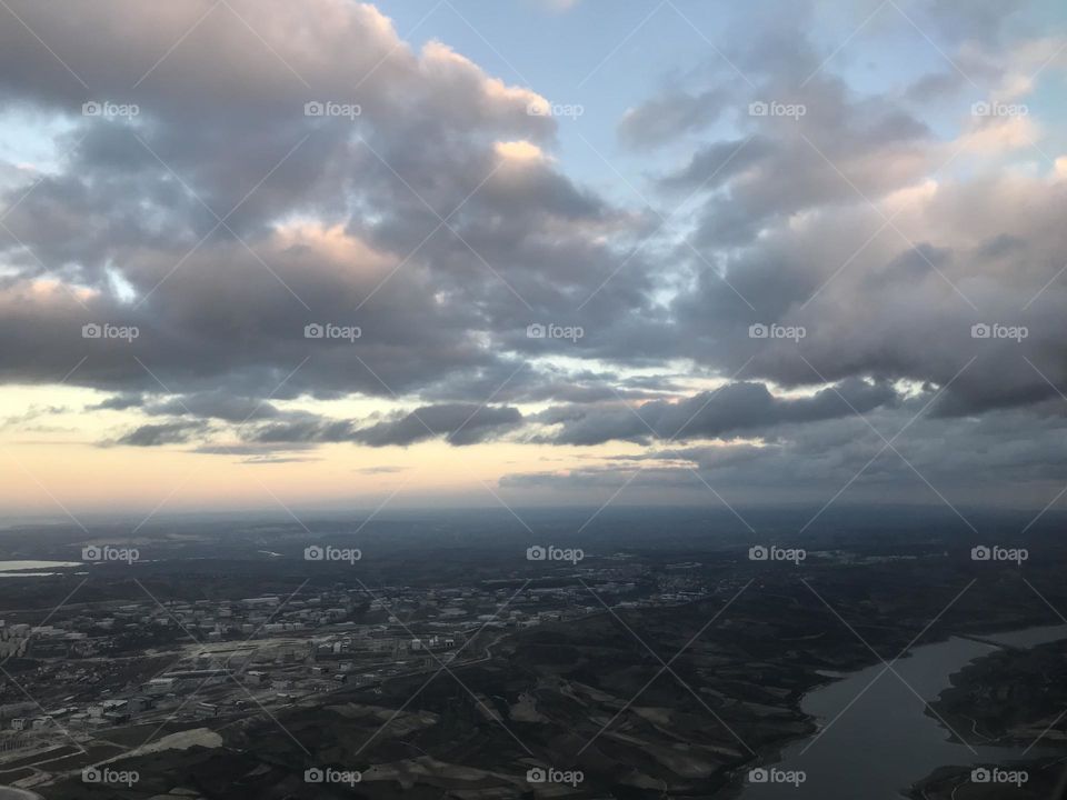 The celestial beauty of the skies - clouds like a child's dream - makes us feel extraterrestrial, like angels. Prayers might come true more up here.